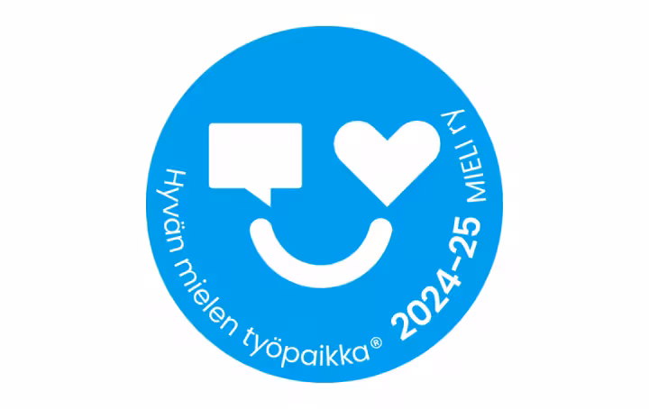 2024 2025 Hyvän Mielen Työpaikka Pyöreä Logo 720X454 (1)