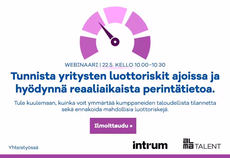 Tunnista yritysten luottoriskit ajoissa ja hyödynnä reaaliaikaista perintätietoa